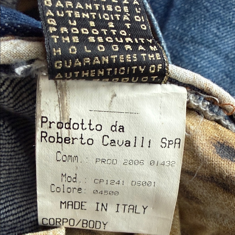 Roberto Cavalli Italian Denim Jeans
